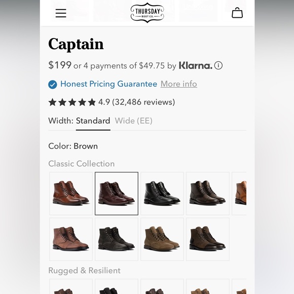 THURSDAY Boot Company New York Rugged and Resilient Captain Lace Up Boot 10.5 W - Picture 9 of 9